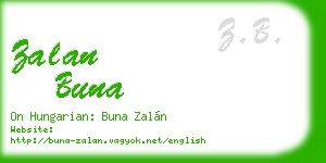 zalan buna business card